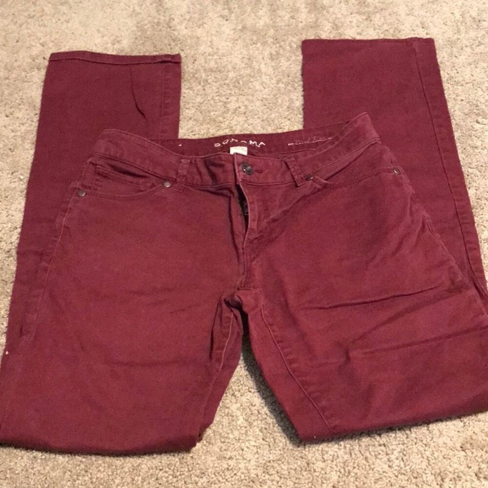 Sonoma Maroon Pants